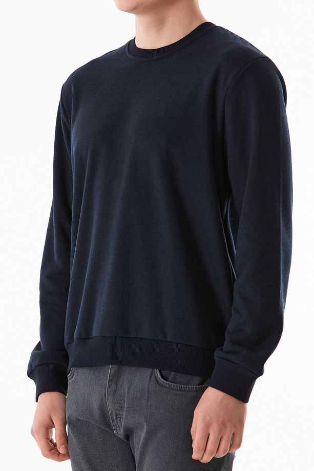 3 İplik Basic Bisiklet Yaka Sweatshirt - 7