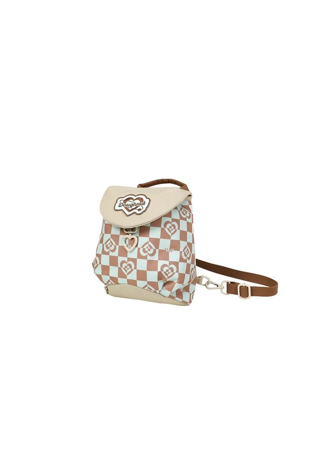 Florence Kaleido Series Mushroom Checked Unisex Sırt Çantası - 2
