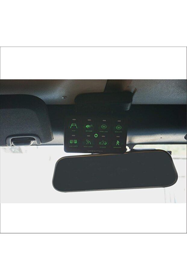 8 Switch Programmable Switch Panel, Jeep Wrangler JK 07-17 - 2