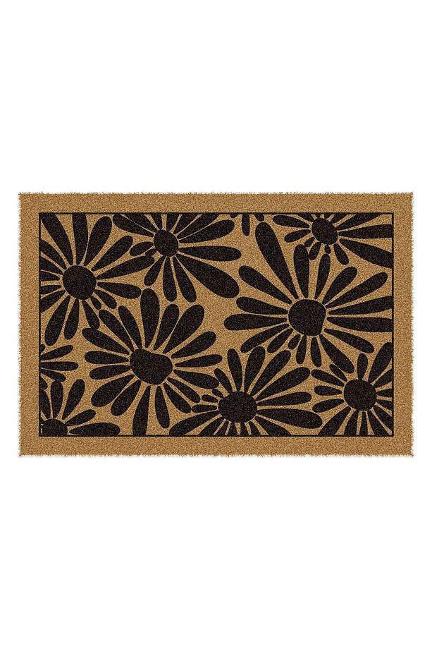 Paspas Dekoratif Çiçek Desenli Kapı Önü Paspası 40 x 60 cm - 4