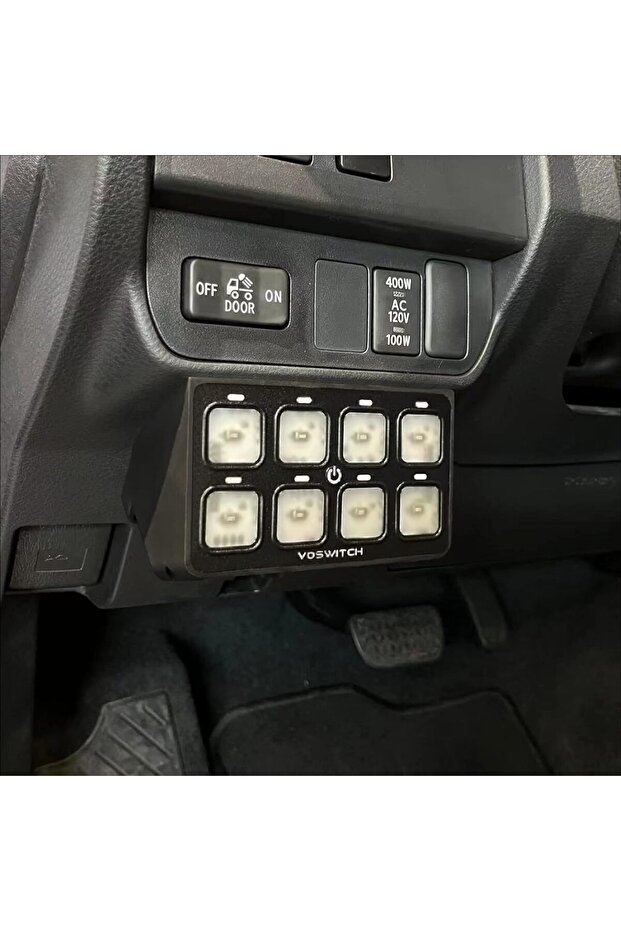 8 Switch Programmable Lower Dash Switch Panel, Toyota Tacoma 16-24