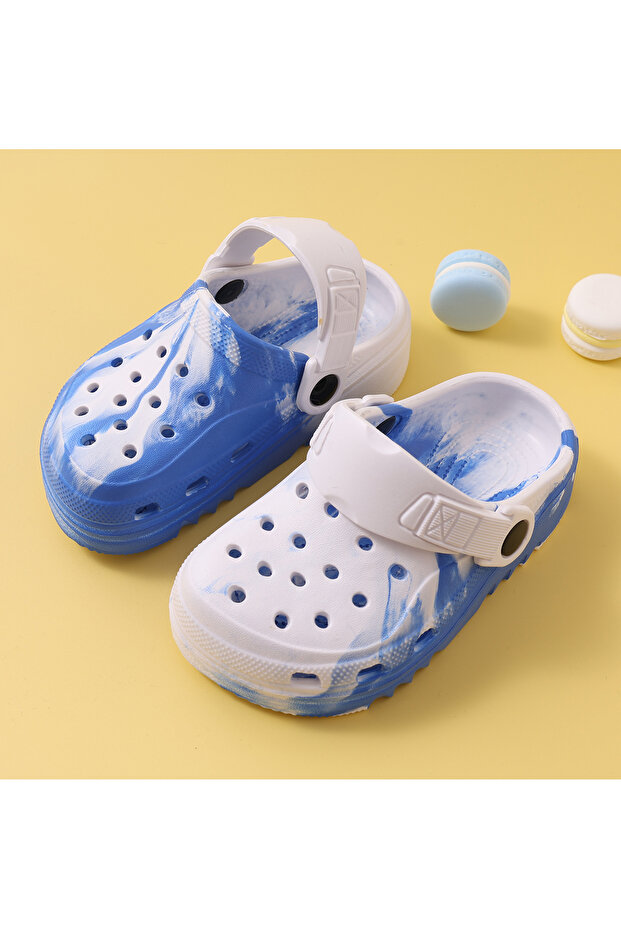 قباقيب بتصميم صبغ التعادل - أزرق - 3