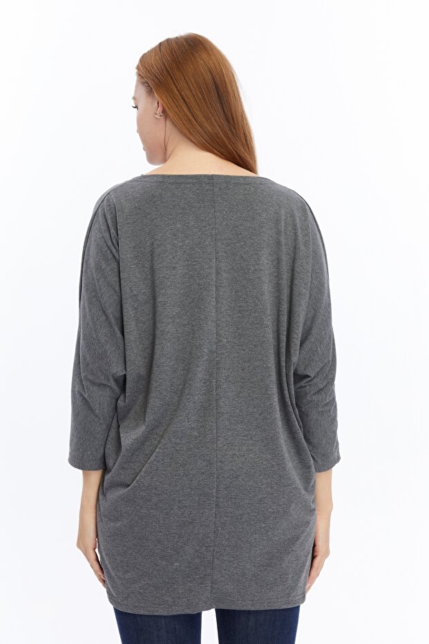 بلوزة بأكمام الخفافيش - 5