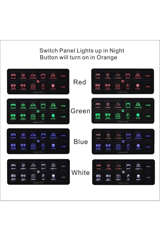Universal 12 Switch Programmable Switch Panel - 2