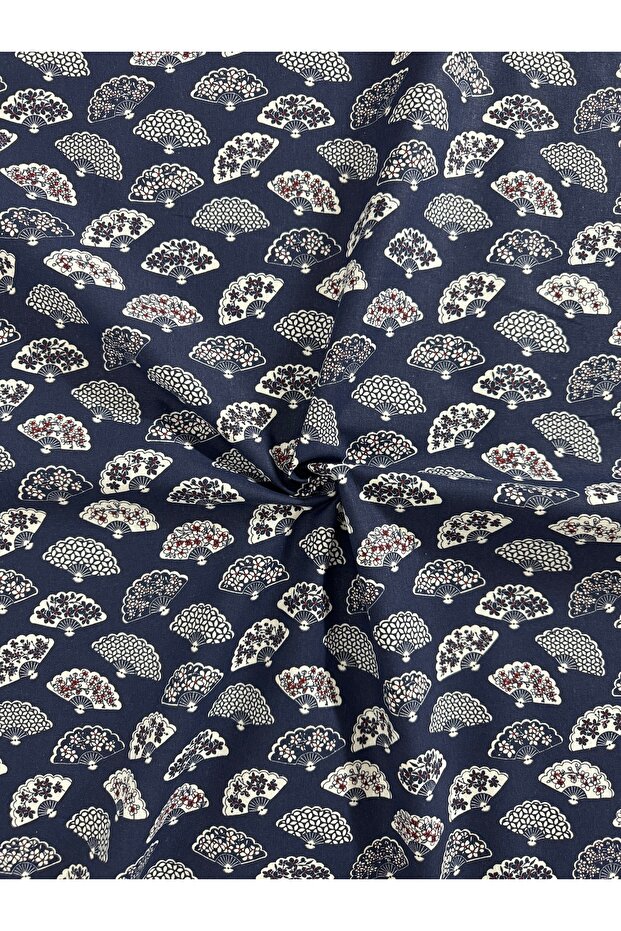 100% Cotton Patterned Poplin Fabric - Width: 160cm