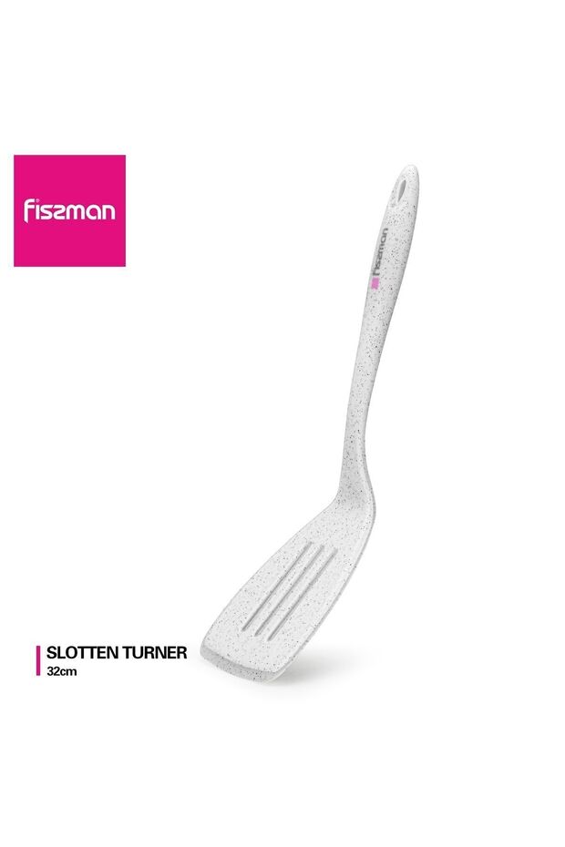 Slotted Turner White 32x4.5x9cm Bianca Series Nylon And Silicone