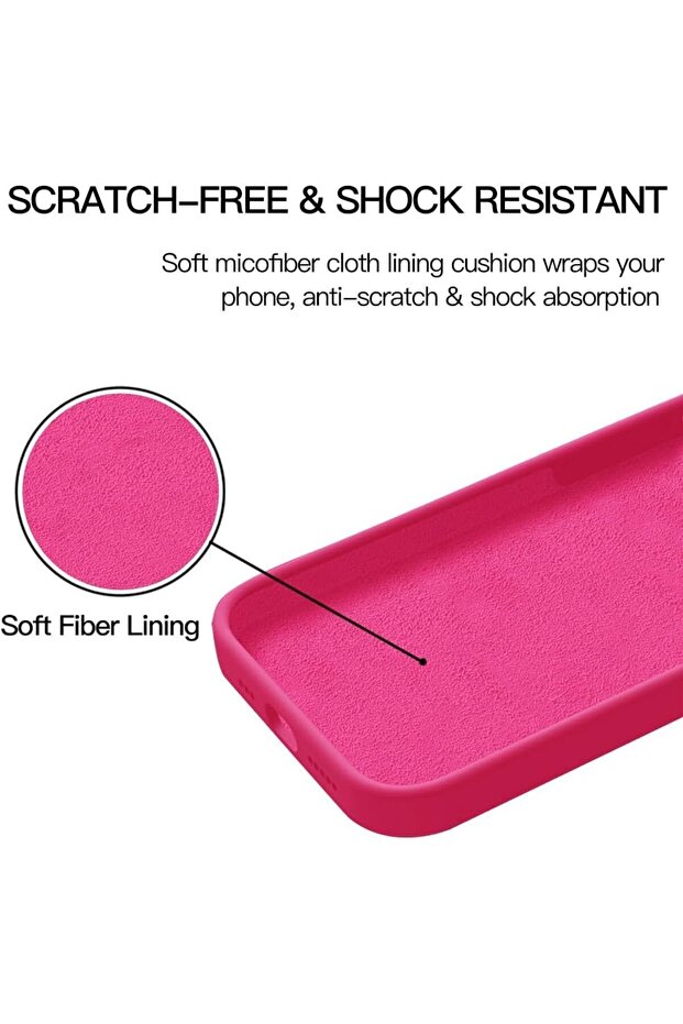 غطاء ناعم من السيليكون السائل متوافق مع هاتف iPhone 15 PRO، غطاء ناعم مضاد للخدش من الألياف الدقيقة - 2