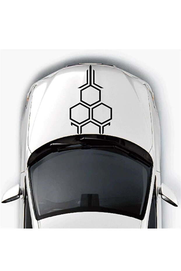 Front Hood Honeycomb Patterned Sticker A+Quality