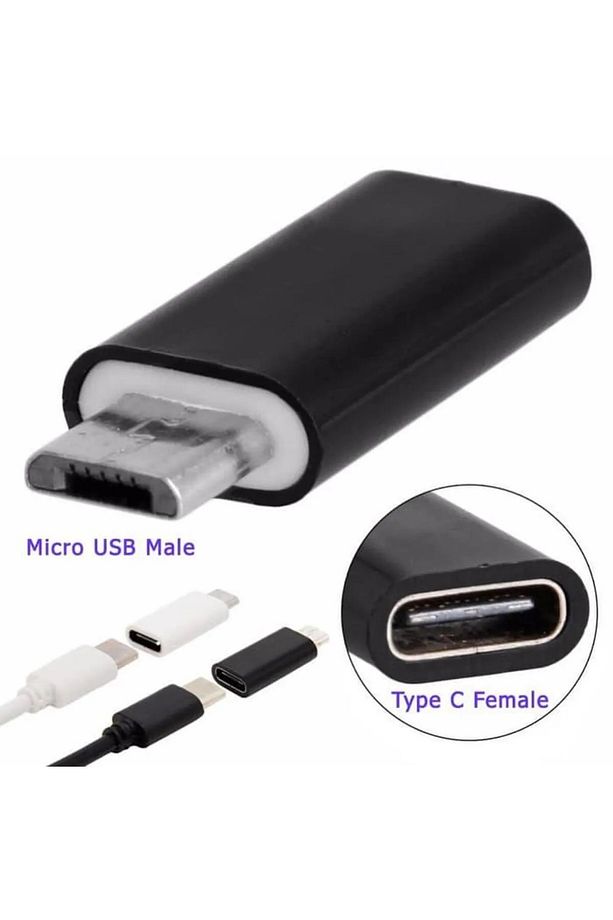 Type-C Micro USB Çevirici Typec Micro USB Dönüştürücü Typec Dişi Micro USB Erkek Çevirici Type-c Diş - 3