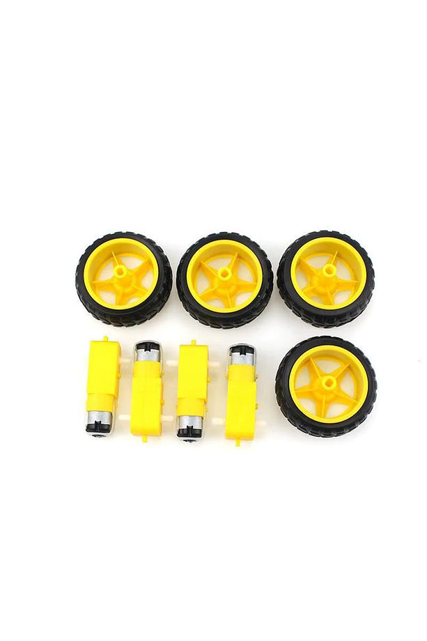 Arduino 4WD Araç Şase Kiti Robot Akıllı Araba Kiti - 5