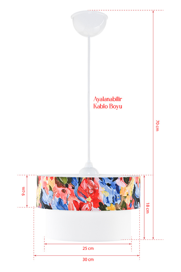 Yağlı Boya Fresh Sarkıt Avize - 4