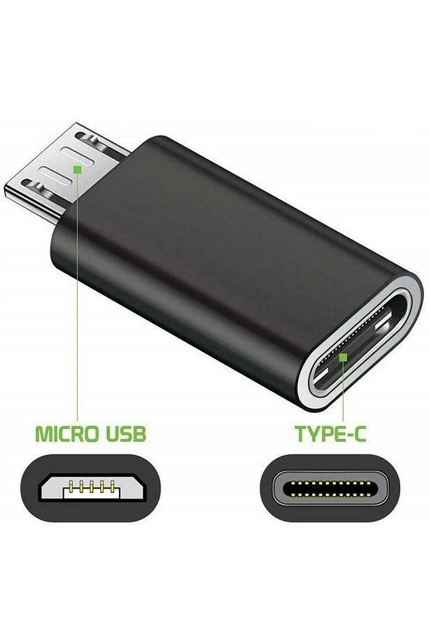Type-C Micro USB Çevirici Typec Micro USB Dönüştürücü Typec Dişi Micro USB Erkek Çevirici Type-c Diş - 1