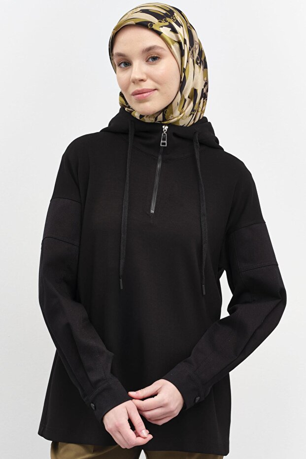 Örme Sweat - Siyah - 3