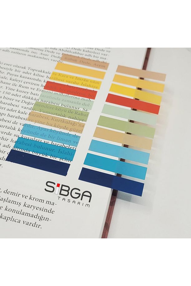 Şeffaf Renkli Postit Post-it Post It. Kitap Ayracı Ayraç Postit Sticker Not Kağıdı 200 Yaprak - 6