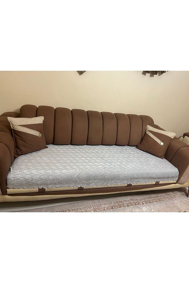 Süngerli Koltuk Örtüsü Yeni Moda açık gri Rengi 1 Adet 210*170 Cm - 8