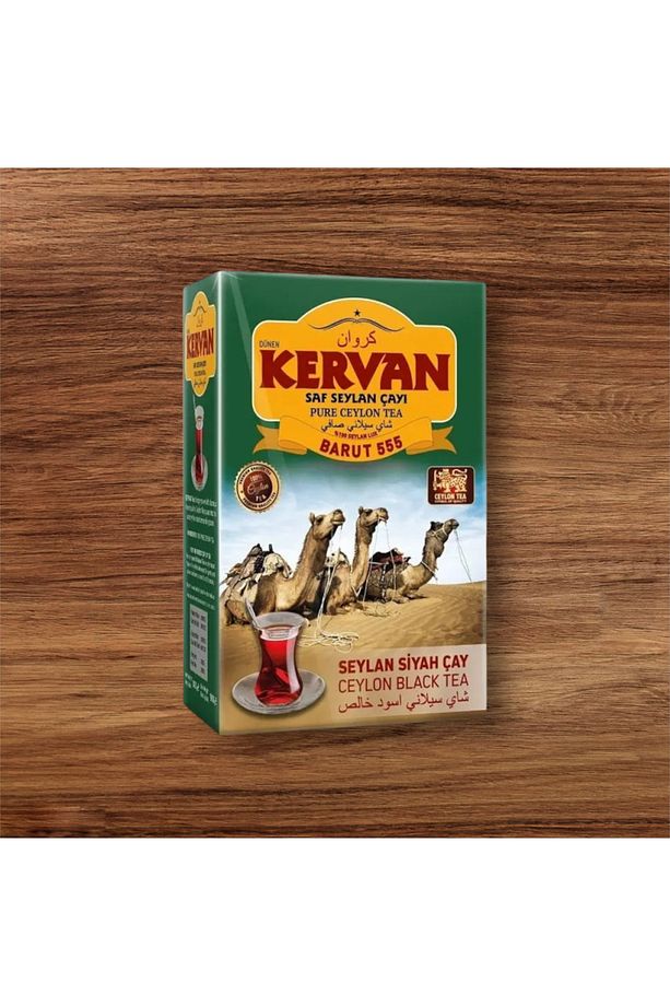 Kervan Saf Seylan Çayı Barut 555 (Yeşil) Net: 800 G - 1