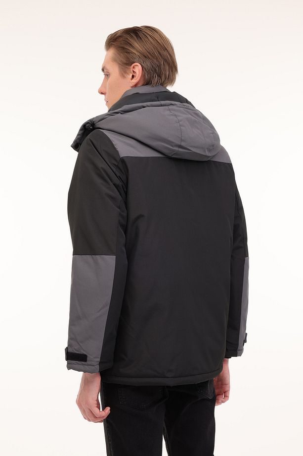ML ALL LONG COAT 4PR Siyah Erkek Uzun Kaban - 2