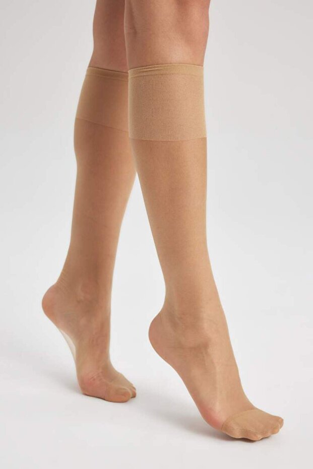 15 Den Fit Women's 2-Piece Below Knee Socks B5880axns - 6