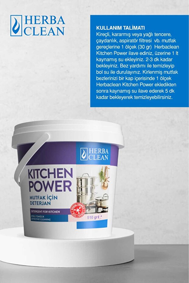 Kitchen Power Mutfak Toz Deterjan 510 gr - 4