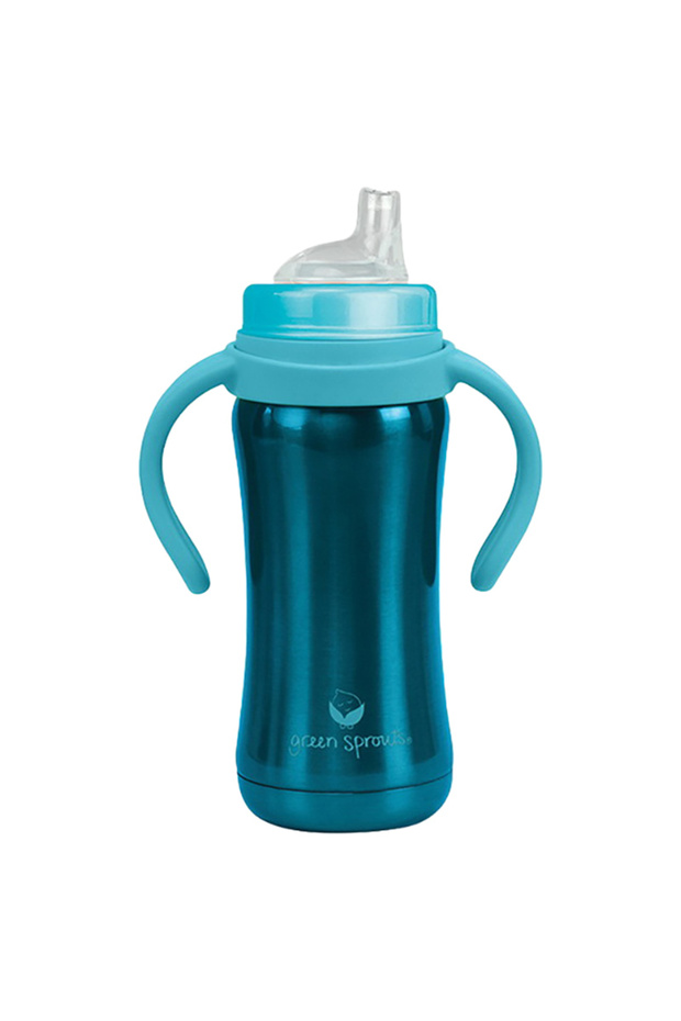 Sippy Cup made from Stainless Steel- 6oz-Blue-6mo+