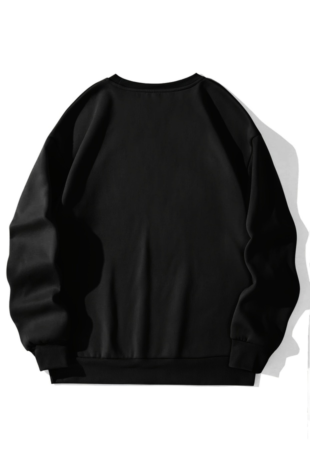 سويت شيرت أساسي سادة برقبة دائرية - تصميم أنيق ومريح - 2