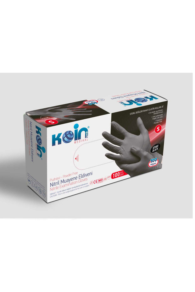 SİYAH NİTRİL MUAYENE ELDİVENİ S BEDEN - 1