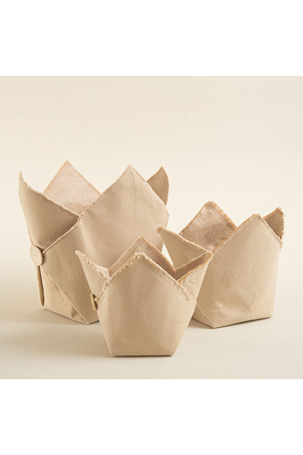 Button Saksılık 15 Cm Natural - 5