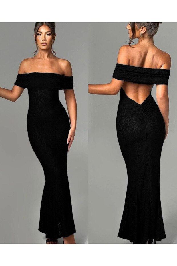 Low Back Lace Dress(Full Lined Inside)