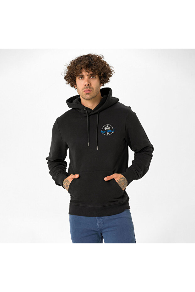 House Erkek Siyah Sweatshirt ERKEK SWEATSHIRT RFHOUSE2223 - 4