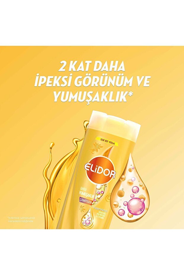 Superblend Saç Bakım Şampuanı Ipeksi Yumuşaklık Argan Yağı Ipek Proteini C Vitamini 400 ml X3 - 3