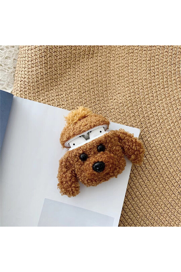 Apple AirPods 3Rd Generation Matching Case Plush Furry Fluffy Poncho Soft Leopard Elephant Dog Pattern - 2