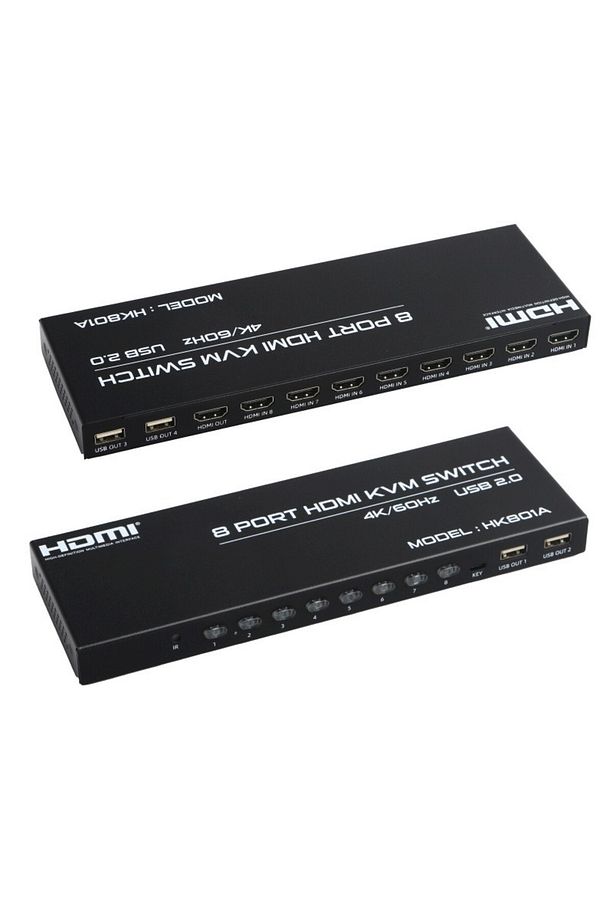 8 port 4K 60Hz HDMI KVM Switch (DK-AC-KVMHD8X1) - 2