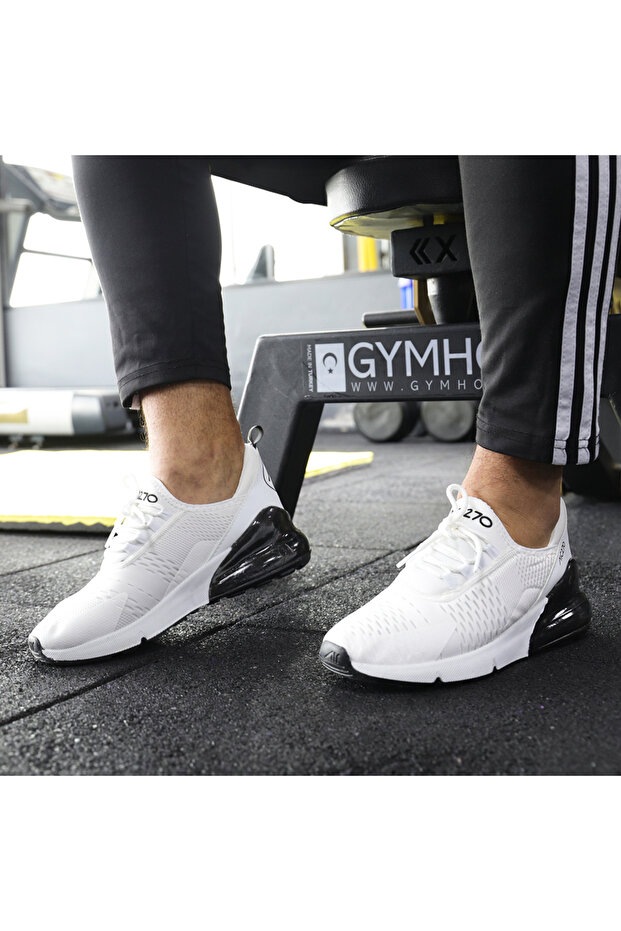 Lightweight Daily Walking Running White Air Mesh Sneaker Sports Shoes Aic 270