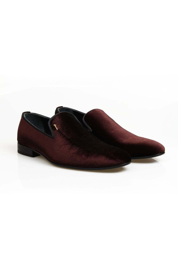 Brown Genuine Velvet Men's Classic Shoes