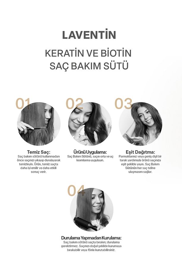 Biberiye - Argan - Keratin içeren Besleyici Ve Onarıcı Saç Bakım Spreyi 200 ml - 6