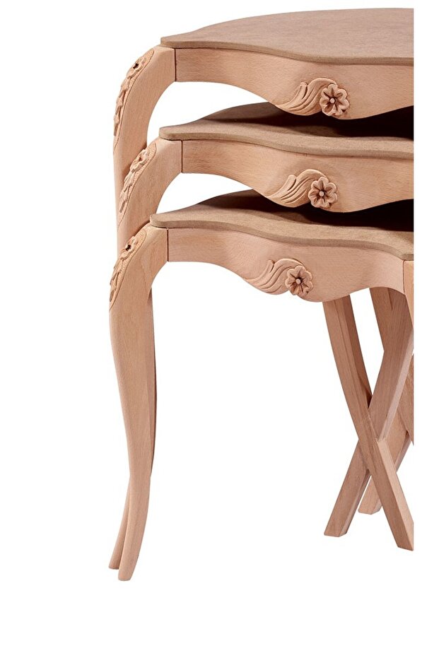 Zigon Klasik 13797 Model Kayın Aslan Oyma Yüksek Heybet Ayak Ham Kaplama El Yapı - 1