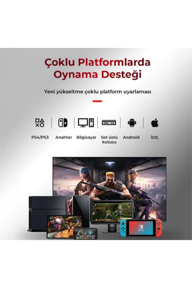 BSP-Y01/PS4 Arcade oyunu rocker TV PC için Bluetooth kablosuz 2.4GI OS Android Joystick - 4