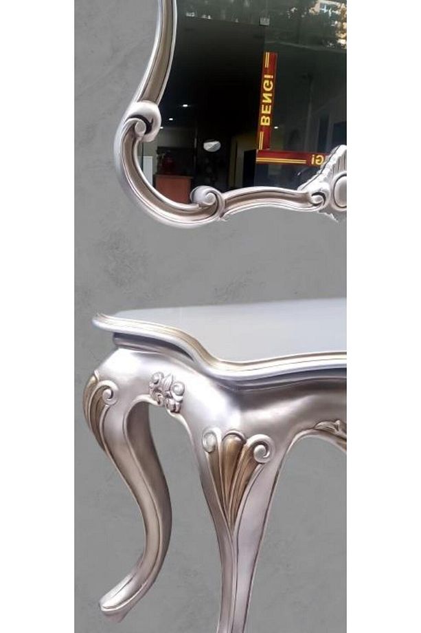 Dresuar 13509 Avangart Aslan Model Polyestr Döküm Eskitm Gri-kahve Renk Nakış - 4