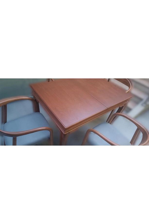 Masa 90007 Klasik Sandalye Yılan Tk Model Kayın Aslan Ayak Parlak Ceviz El Yapım - 5