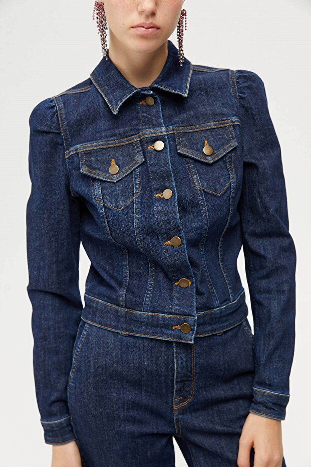 Kısa Denim Ceket - 3