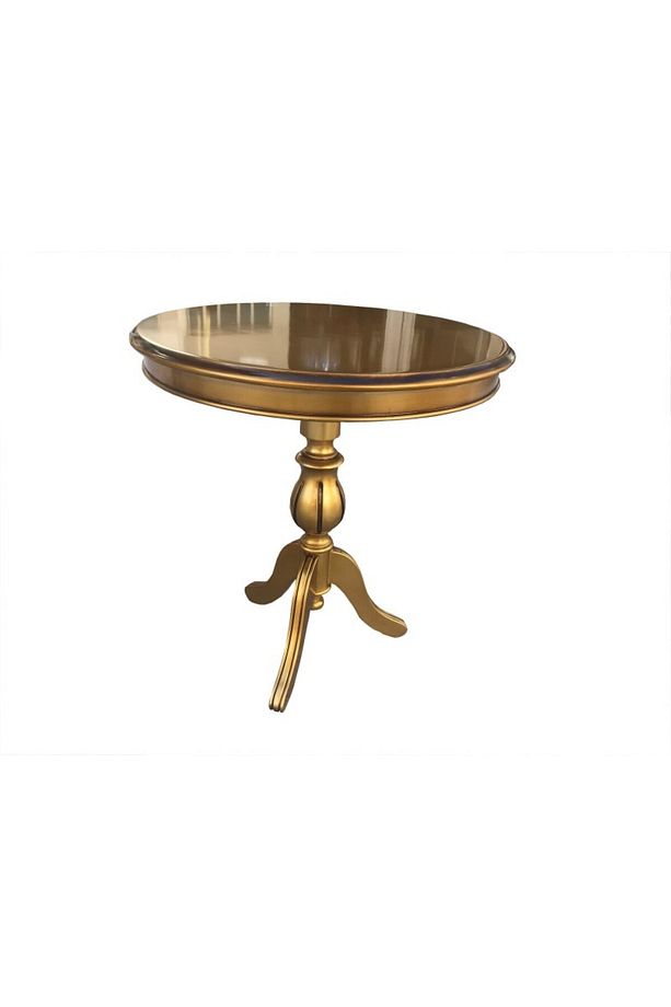 Fiskos 17378 Baba Ayak Parlak Kayın Arslan Ayak Mdf Tabla Parlak Gold El Yapım - 2