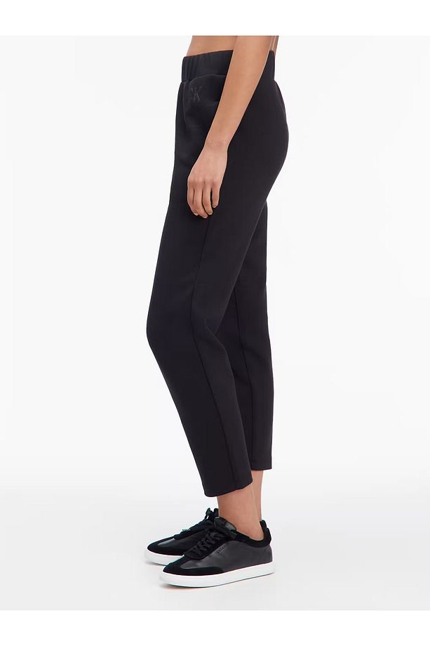 Kadın Yüksek Bel Pamuklu Slim Fit Dar Paça Siyah Eşofman Altı K20K207945-BEH - 3