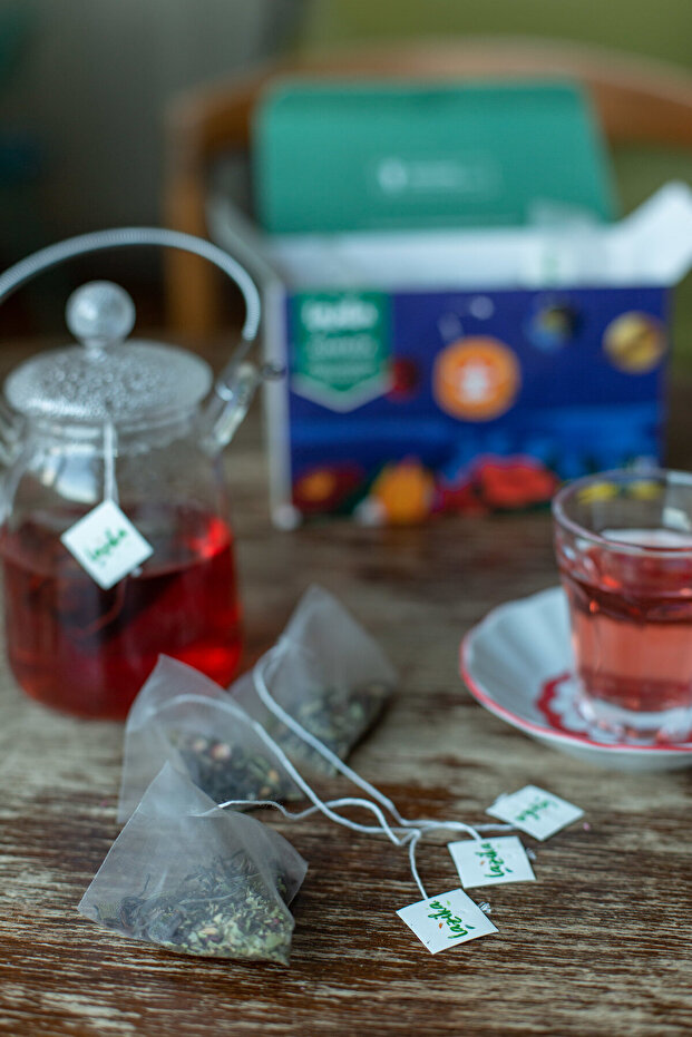 Hisli Harman Canfeza&Gençlik, Antioksidan Ve Enerji Çayı (Beije çayı) (18'li PLA Piramit Poşet) - 2