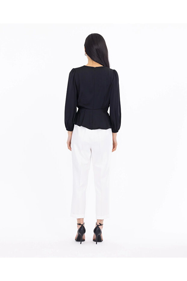Bağlamalı Bluz - 5