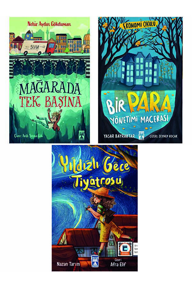 5.6.7. Sınıf 3 Kitap Okuma Seti Yıldızlı Geceler Tiyatrosu-Bir Para Yönetimi Macerası-Mağarada Tek B