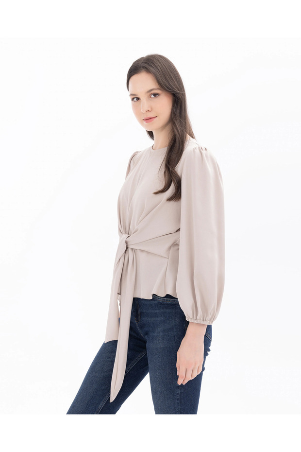 Bağlamalı Bluz - 4