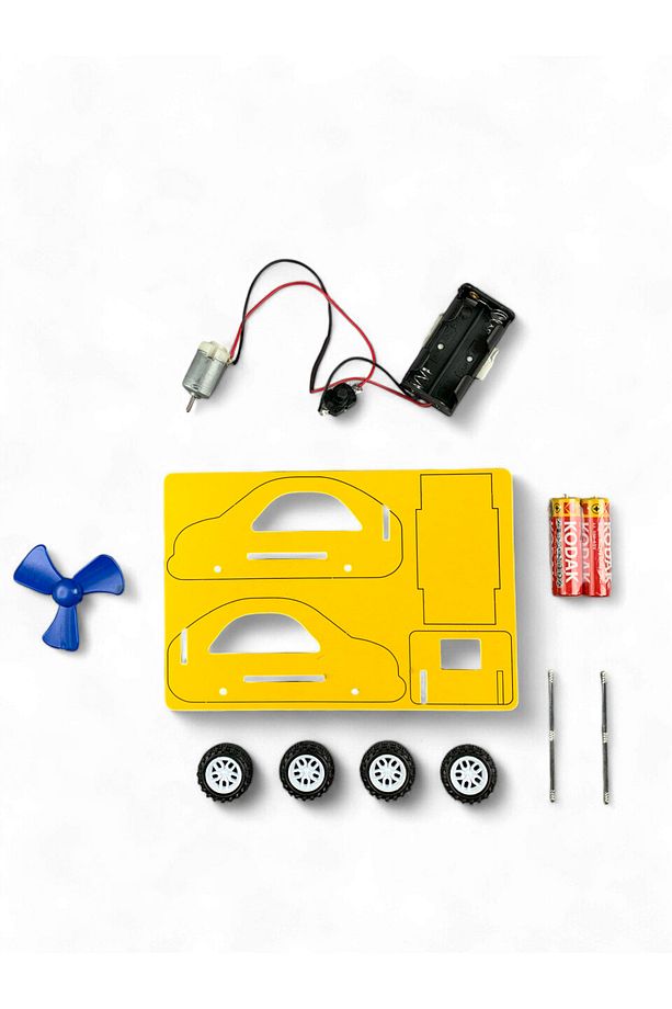 Pervaneli Araba -  Kendin Yap Stem Bilim ve Deney Seti - DIY Montessori Eğitim - Maker Set - 2