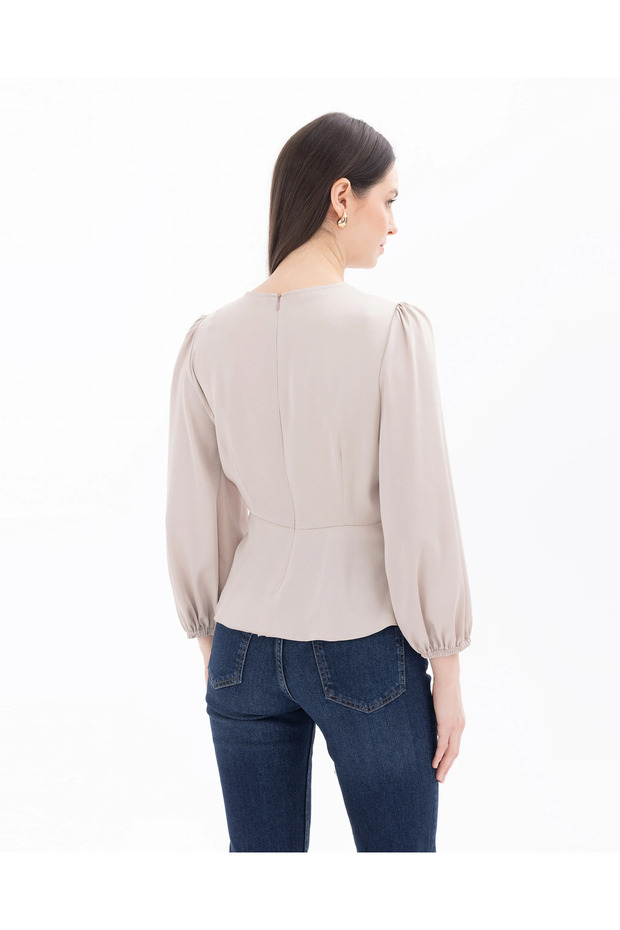 Bağlamalı Bluz - 5
