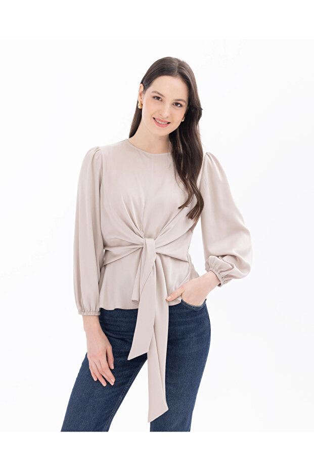 Bağlamalı Bluz - 1