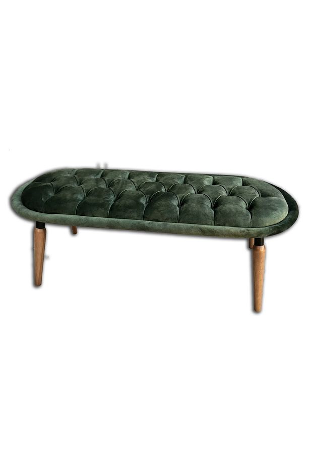 Sandalye 13678 St Sultan Model Çay Takım Klasik Grub Kapitone Benc Sırltıklı Puf Elyapı - 2